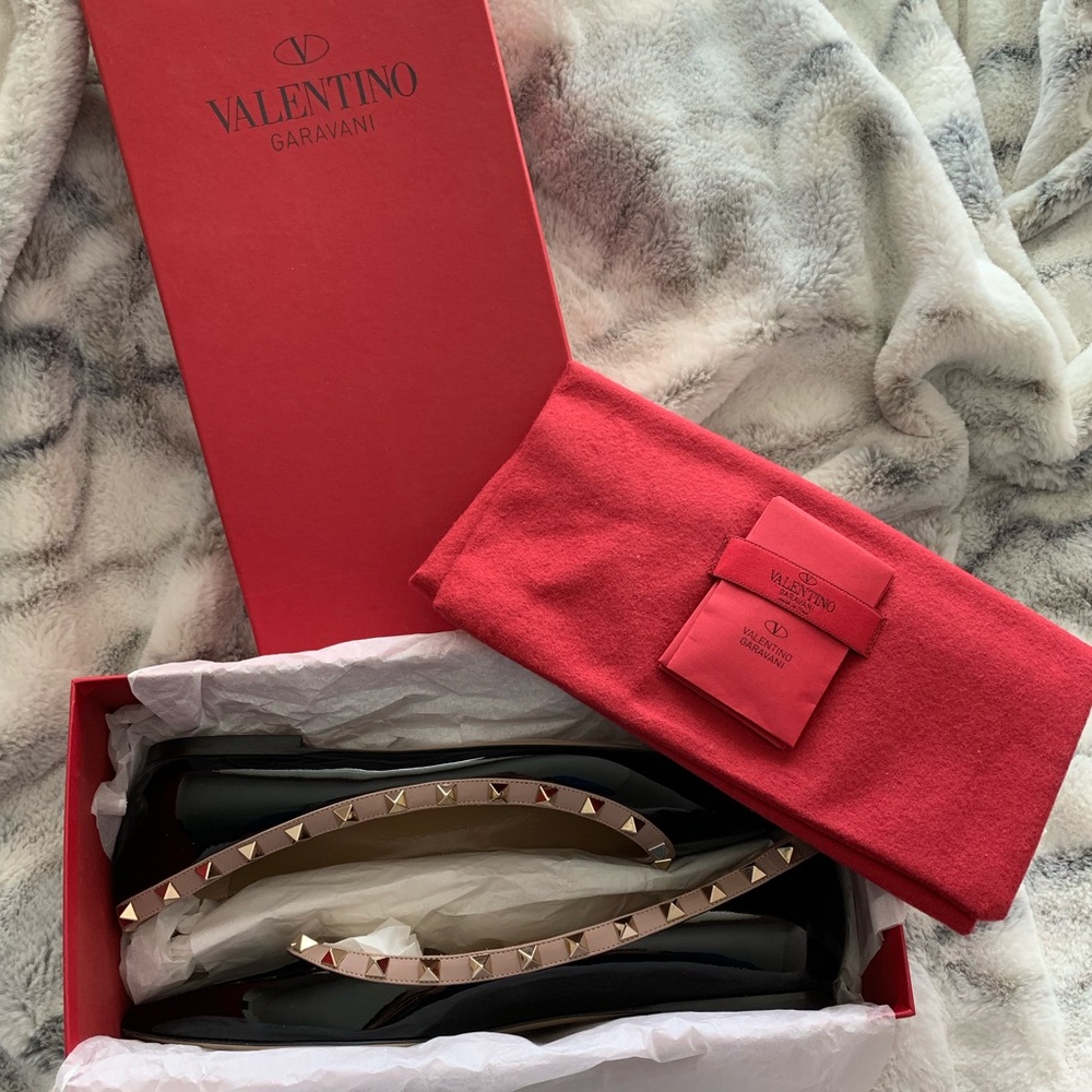 Valentino Garavani Rockstud Ballerina Flat
